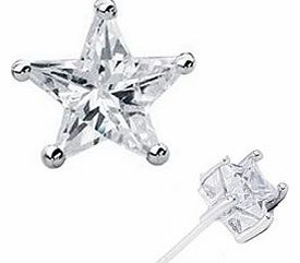 Silvexcraft 64S Earrings made with Swarovski Elements - Star