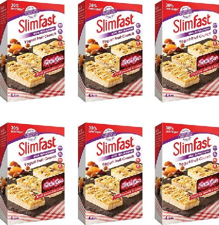 Slim Fast, 2102[^]0139026 SlimFast Yogurt Fruit Crunch 6 Packs of 4x 60g