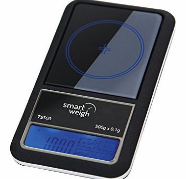 Smart Weigh TS500 Digital Touchscreen Pocket Scale - Black