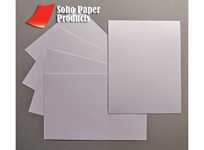 Soho Paper Products Hammer Embossed White Card A4 280gsm - 25 sheets