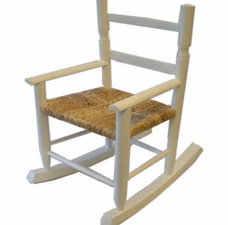 Somerset Levels White Wooden Childs Rocking Chair