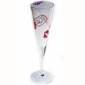 special Birthday Lips Single Flutes 21st