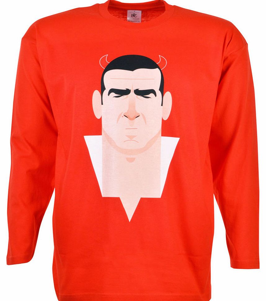 Stanley Chow Cantona Long Sleeve T-Shirt Red
