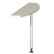 Staples Innovation Silver 1400 Peninsula Table - D Style