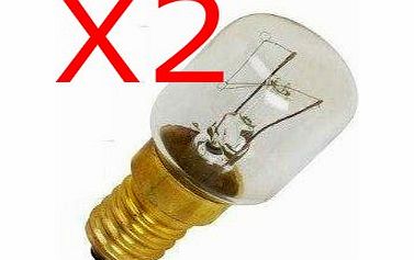 Status 2x FRIDGE / FREEZER APPLIANCE LIGHT BULB 15W E14/SES PIGMY LAMP LIGHT BULB