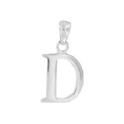 Sterling Silver D Initial Pendant