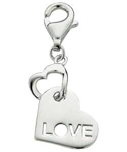sterling Silver Love Heart Charm