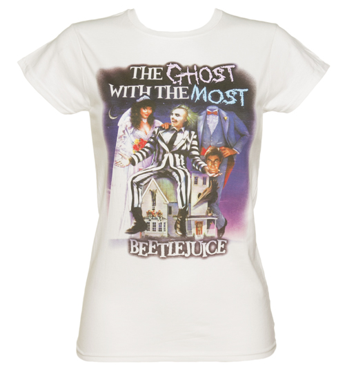 Sticks and Stones Ladies Ghost With The Most Beetlejuice T-Shirt