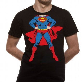 SUPERMAN Full Body T-Shirt Black (M)