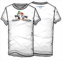 T-Shirt White Mario Kart Wii