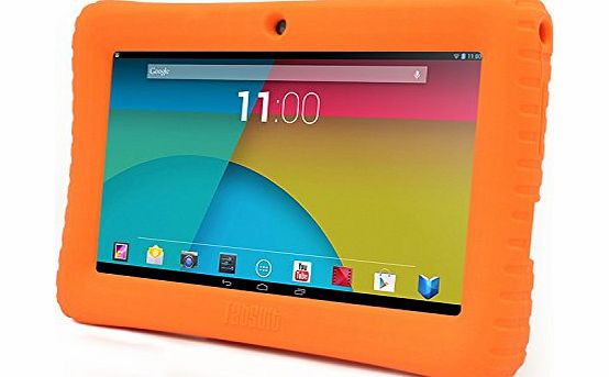 Tabsuit Soft Silicone Gel Rubber Case Cover for 7 Dragon Touch Y88X Android Tablet PC and more 7 inch tablet Orange
