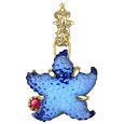 Tagliamonte Marina Collection - Blue Starfish Ruby and 18k Gold Pendant