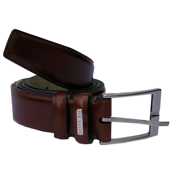 Ted Baker Chocolate Brown Leather Belt by
