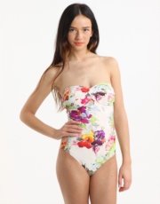 Ted Baker Marra Twist Front Swimsuit - Floral