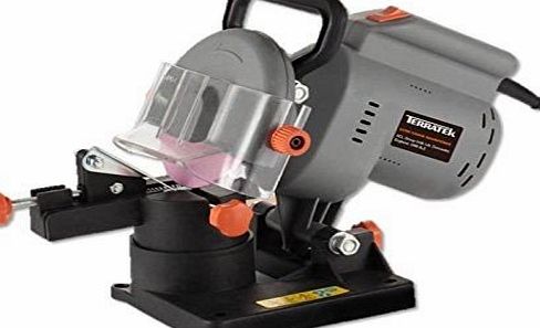 Terratek 220W Electric Workbench Chain Saw Blade Sharpener comes complete with 4 grinding discs