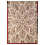 Tesco Large All Over Flower Design Wool Rug,