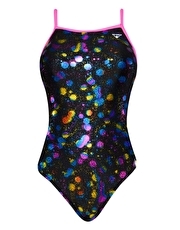 The Finals Girls Funnies Splat Swimsuit - Black and Multi