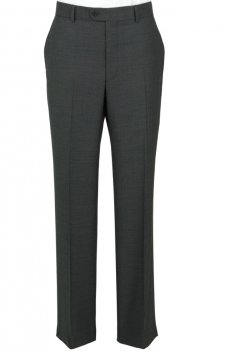 The Label Grey Herringbone Suit Trousers