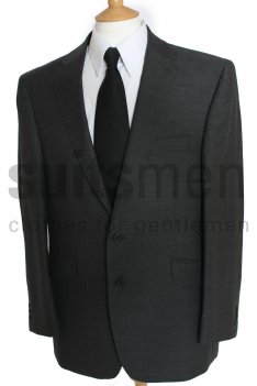 The Label Plain Grey or Black Herringbone Suit