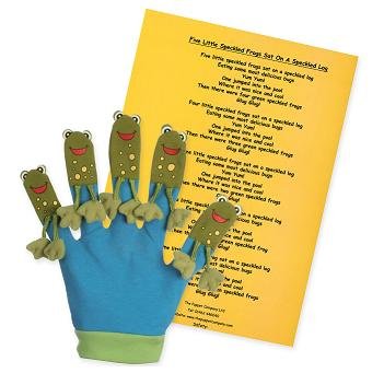 The Puppet Company Five Speckled Frogs Song Mitten