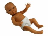 thedollstore Tiny Babies Brown Baby Boy Doll 34cm NEW