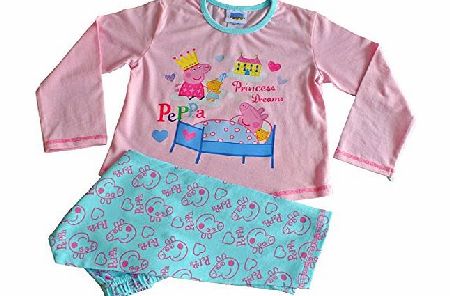 ThePyjamaFactory Peppa Pig Flowers Long Girls Pyjamas (2-3 Years)