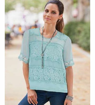 Together Lace Detail Top