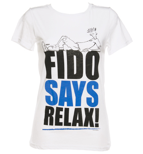 Too Late To Dye Young Ladies Fido Dido Fido Says Relax T-Shirt from