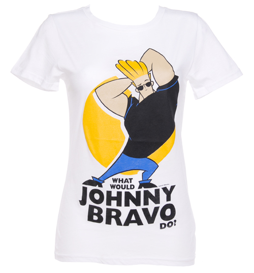 Too Late To Dye Young Ladies What Would Johnny Bravo Do T-Shirt from