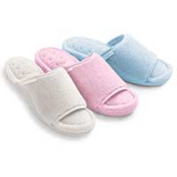 Totes Micro Terry Slide Slippers