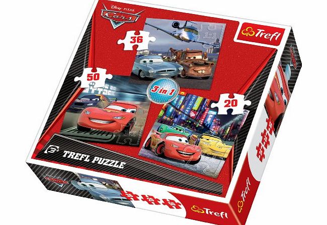 Trefl 3-in-1 Puzzle Cars 2 Disney