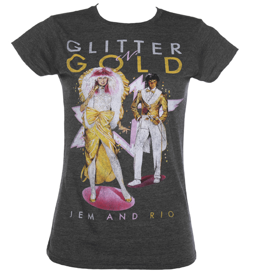 TruffleShuffle Ladies Jem And The Holograms Glitter And Gold