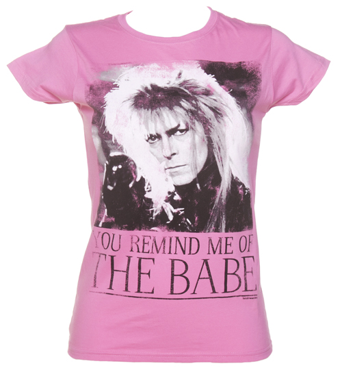 TruffleShuffle Ladies Pink You Remind Me Of The Babe Bowie