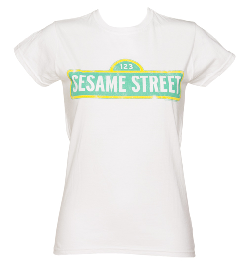 TruffleShuffle Ladies Sesame Street Logo T-Shirt