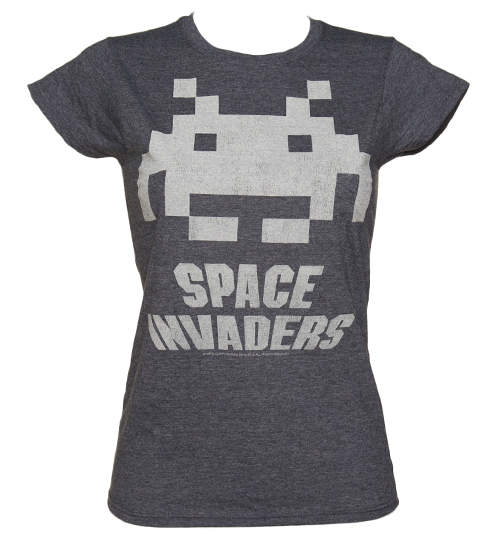 TruffleShuffle Ladies Space Invaders Logo T-Shirt