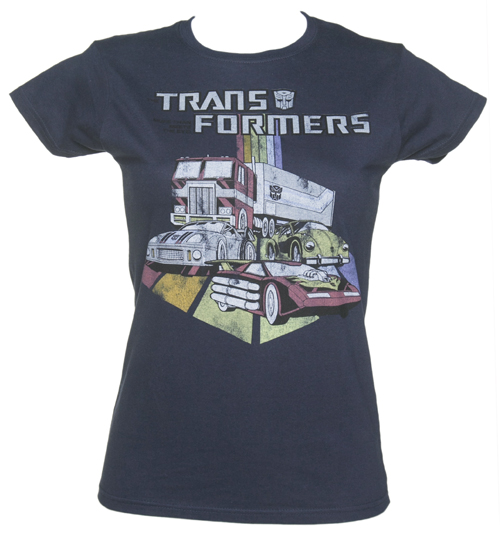 TruffleShuffle Ladies Transformers Automobiles T-Shirt
