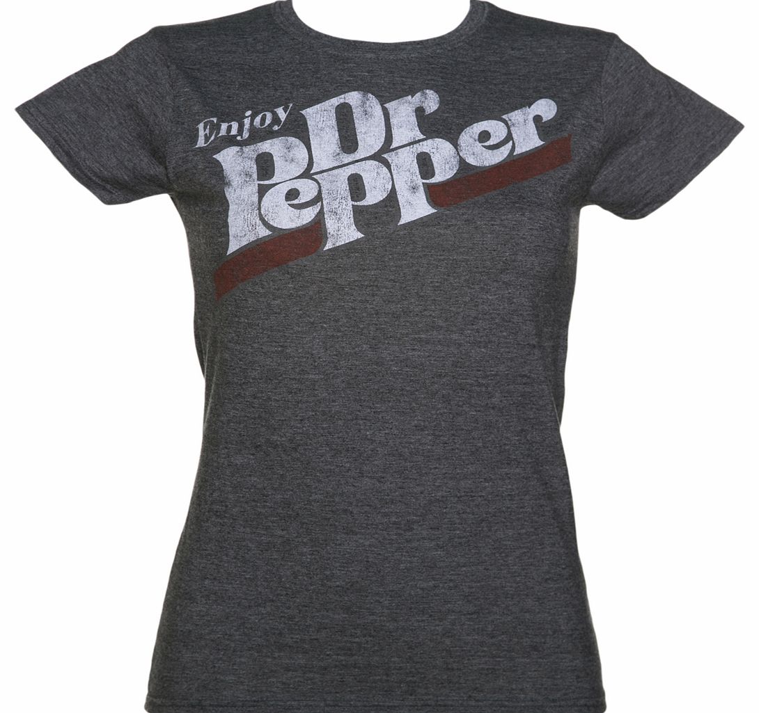 TruffleShuffle Ladies Vintage Dr Pepper Logo T-Shirt