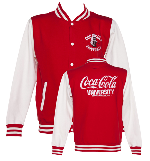 TruffleShuffle Mens Coca-Cola University Varsity Jacket