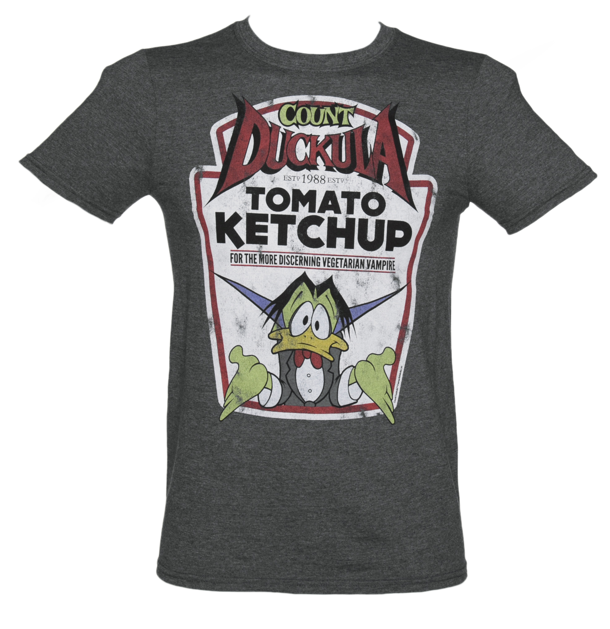 TruffleShuffle Mens Count Duckula Ketchup T-Shirt