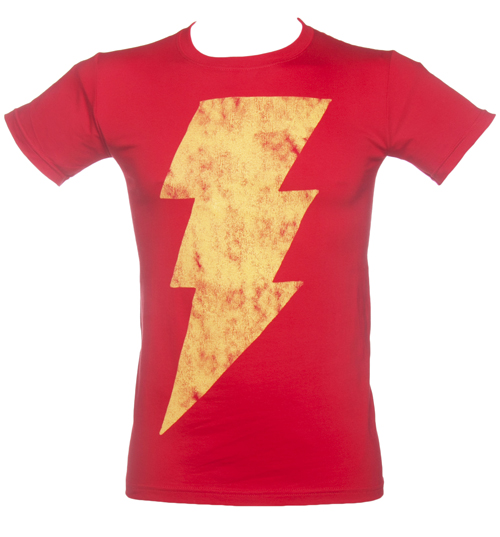 TruffleShuffle Mens Lightning Flash Shazam T-Shirt