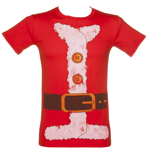 TruffleShuffle Mens Santa Costume T-Shirt