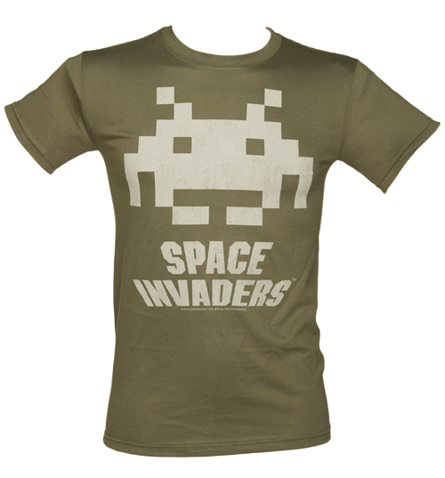 TruffleShuffle Mens Space Invaders Logo T-Shirt