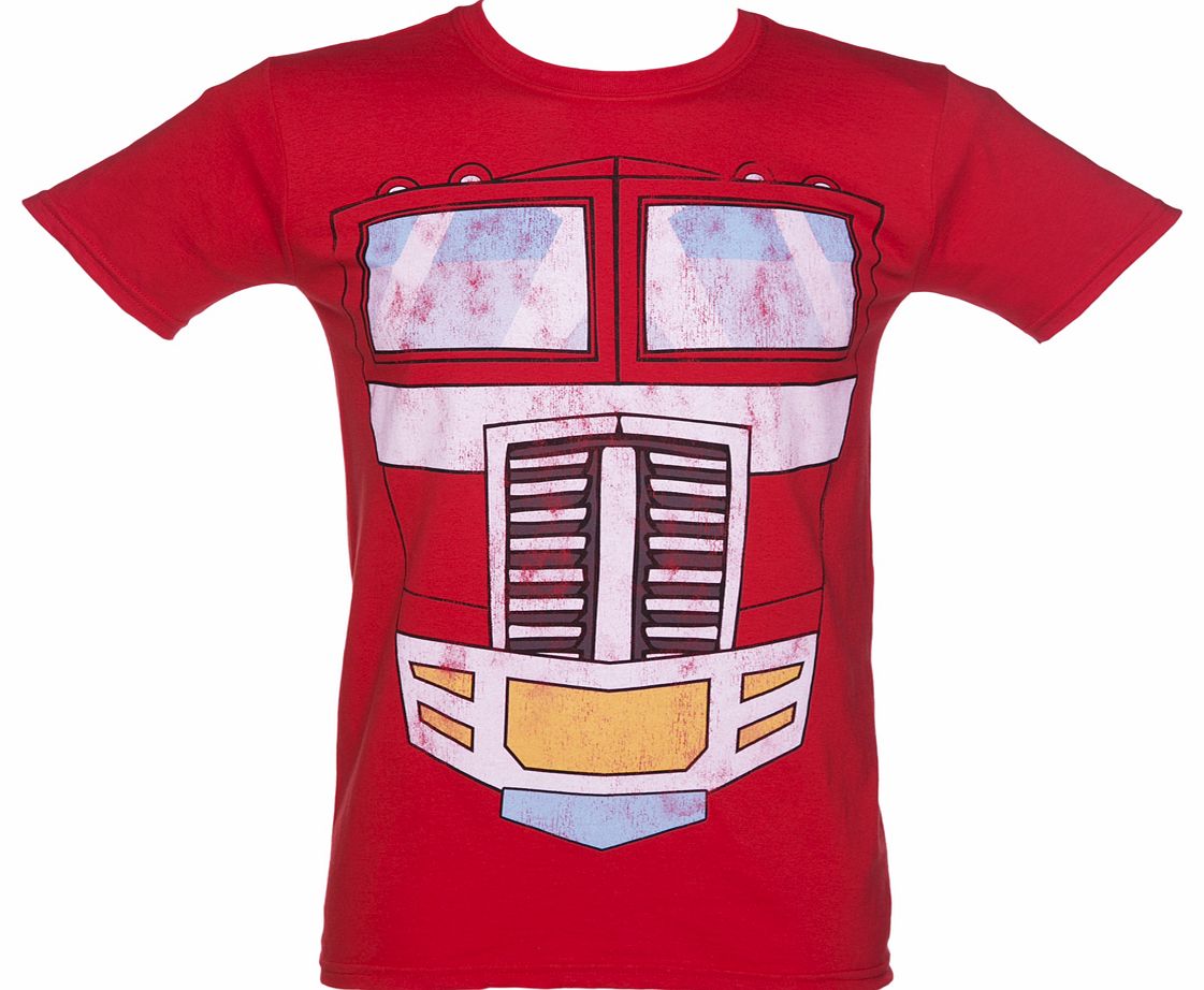 TruffleShuffle Mens Transformers Optimus Prime Body T-Shirt