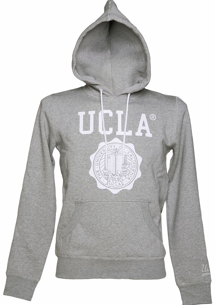 UCLA Clothing Mens Grey Marl Colin Hoodie from UCLA Clothing