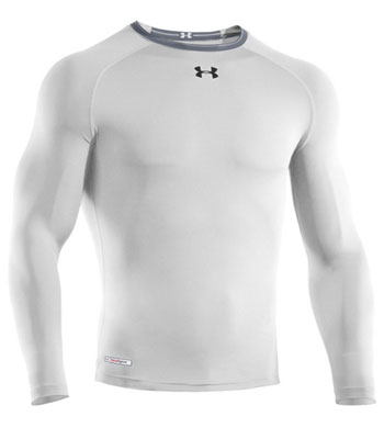 Under Armour Heat Gear Sonic Compression LS T-Shirt White