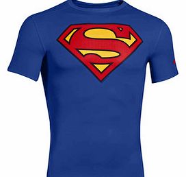 Under Armour Superman Logo Compression S/S T-Shirt Royal/Red