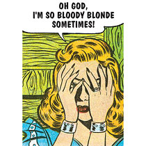 Unbranded Card - So bloody blonde