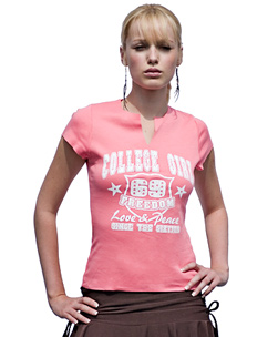 College Girl T-Shirt Coral 10