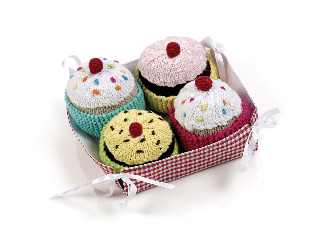 Unbranded Cupcake Rattles Set of 4