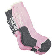 Unbranded Elevation Snow Pink 4pk Technical Socks Size 9/12